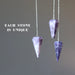 3 lepidolite pendulums