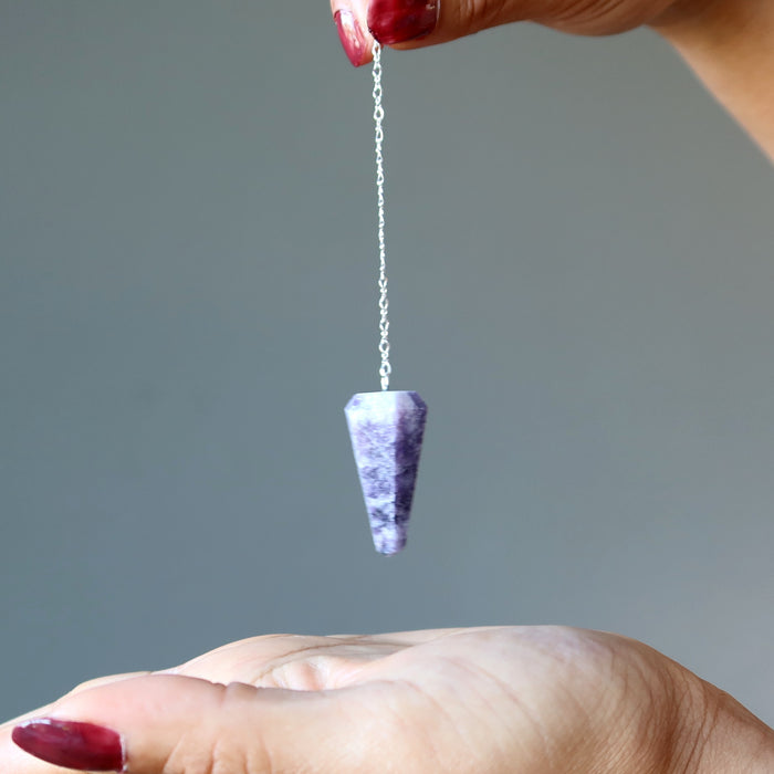 lepidolite pendulum