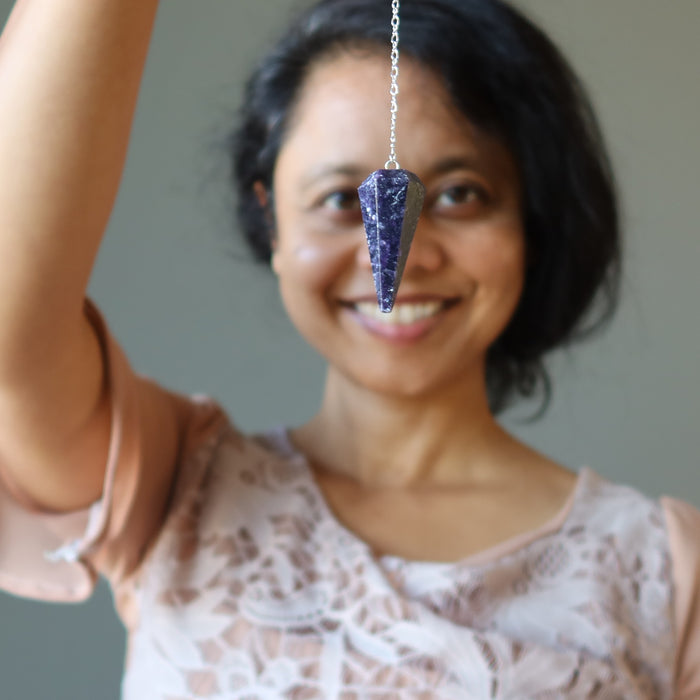 lepidolite pendulum