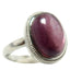purple lepidolite oval ring