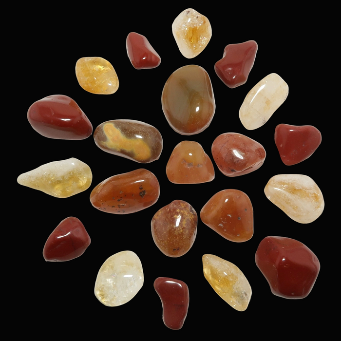 Tumbled Stone Set Lower Chakra Body Activation Crystals