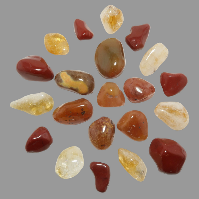 Tumbled Stone Set Lower Chakra Body Activation Crystals