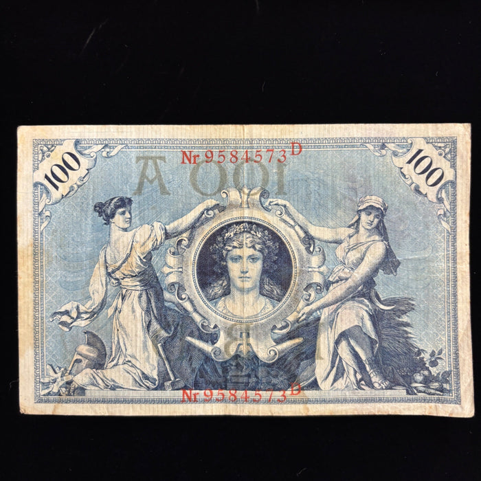 Antique Banknote Lot Imperial Germany 50, 100 Mark Old European Currency Art