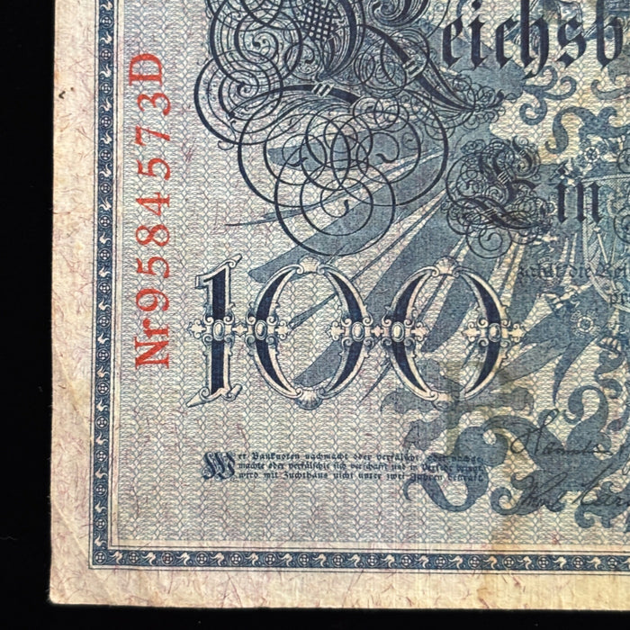 Antique Banknote Lot Imperial Germany 50, 100 Mark Old European Currency Art