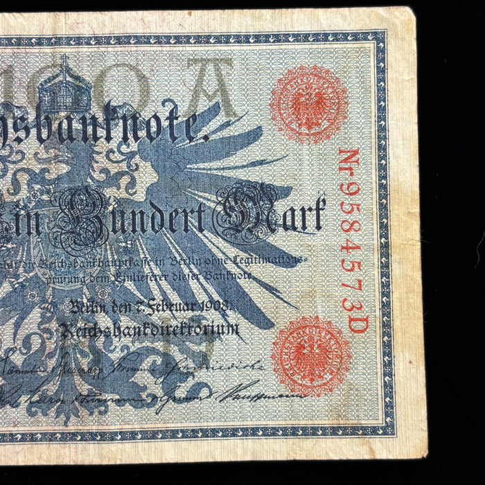 Antique Banknote Lot Imperial Germany 50, 100 Mark Old European Currency Art