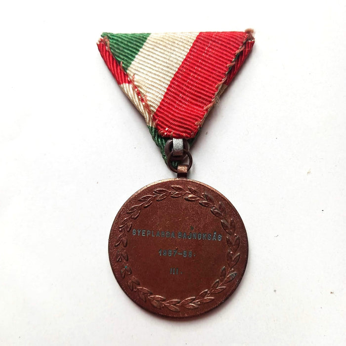 1957-58 Hungarian National Field Hockey Championship 3rd Place Vintage Bronze Medal