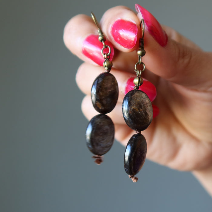Mica Earrings Own the Moment Shiny Oval Dangle