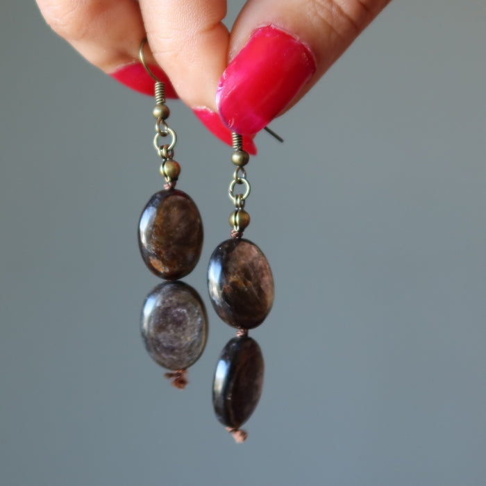 Mica Earrings Own the Moment Shiny Oval Dangle