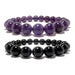 amethyst and tourmaline bracelet set
