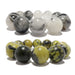 quartz tourmaline and serpentine bracelet set