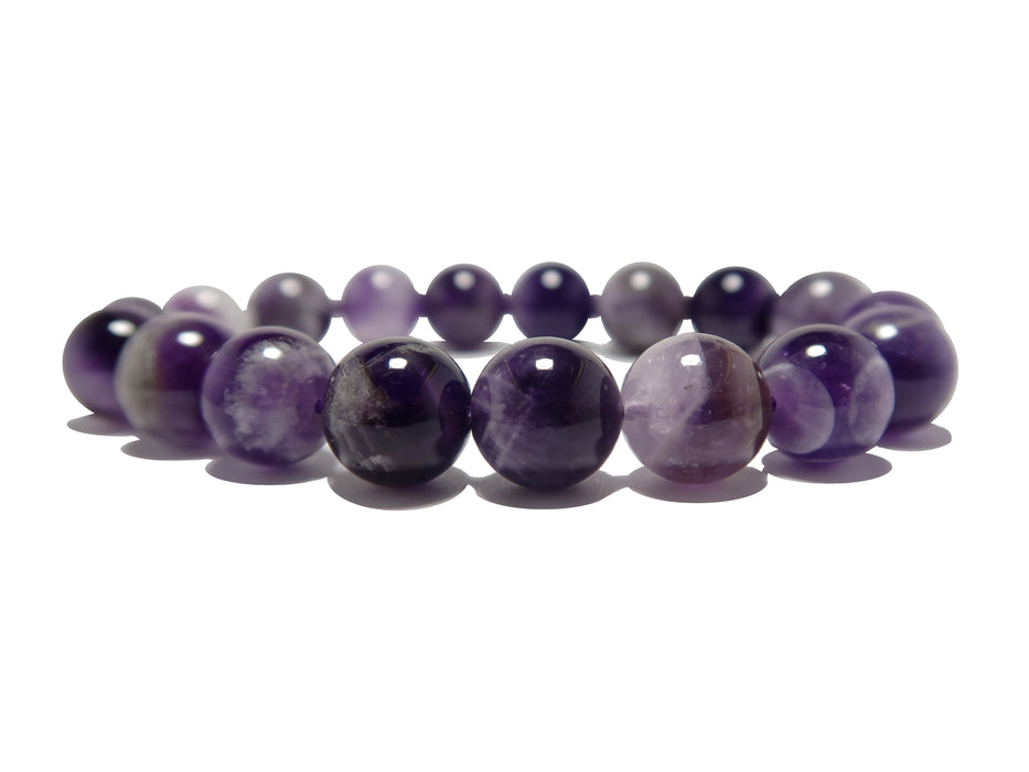 Amethyst Bracelet Purple Chevron Karma Crystal