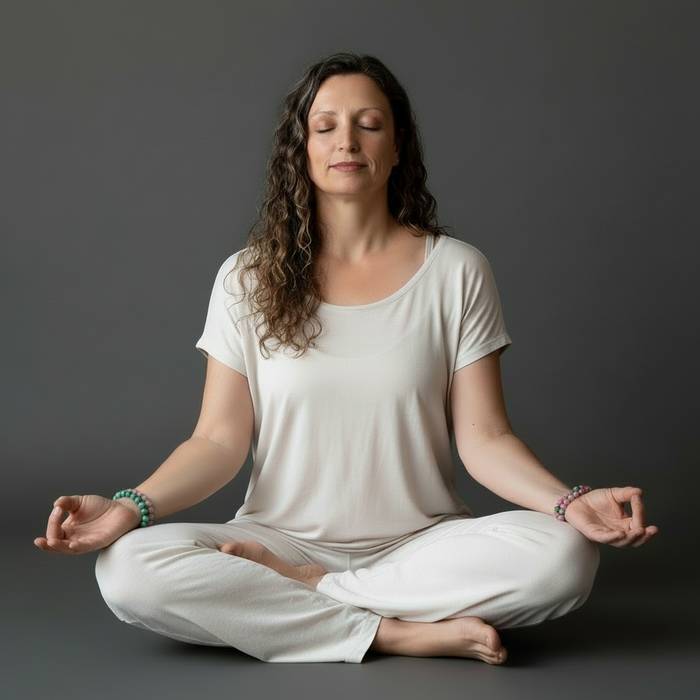 Soulmate Bracelet Set Malachite Rhodochrosite