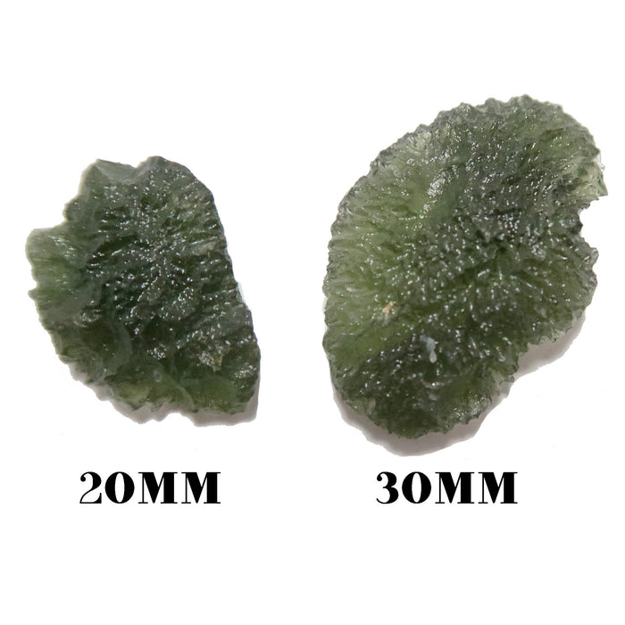 green moldavite specimens