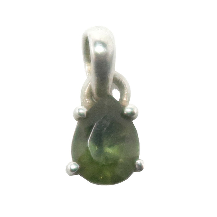 moldavite pear pendant