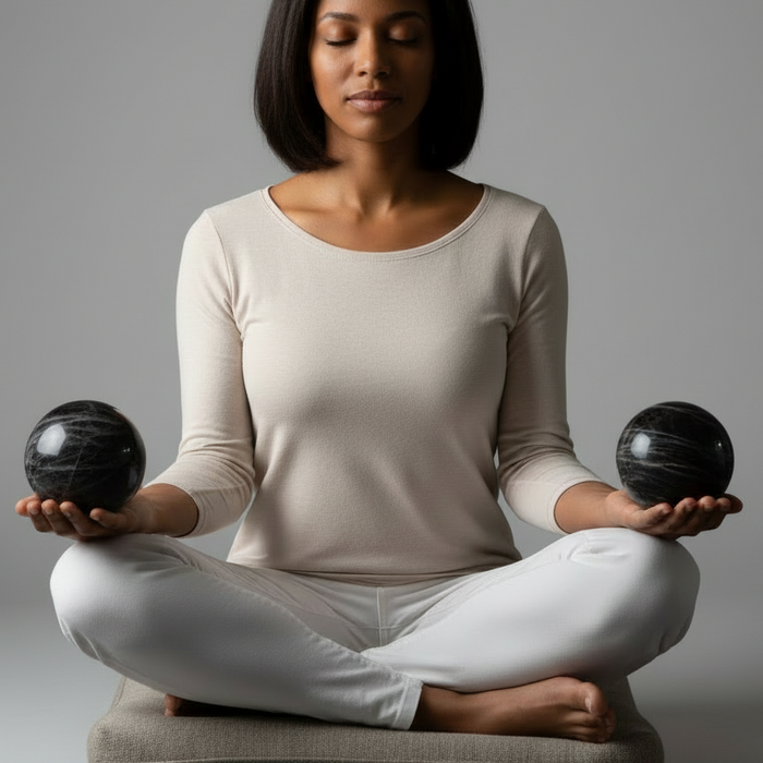 Black Moonstone Sphere New Ventures Crystal Ball