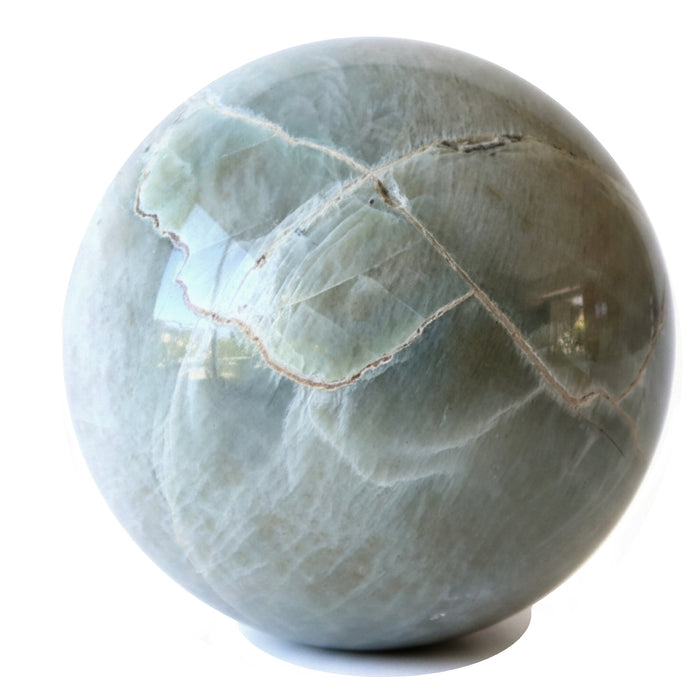 Cream Moonstone Sphere Crystal Ball Wounded Warrior