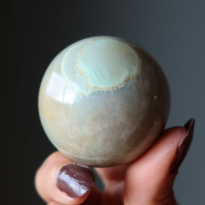 cream moonstone sphere