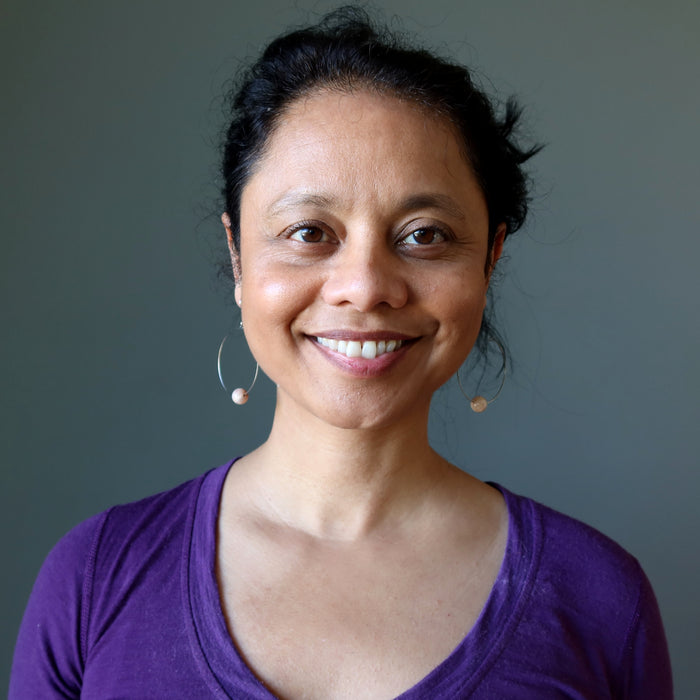 Peach Moonstone Earrings Timeless Moon Half Hoops