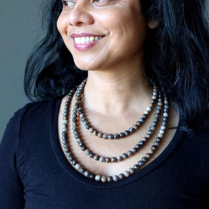 Black Moonstone Necklace Protective Moon Power