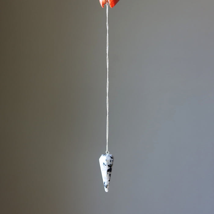 moonstone tourmaline pendulum