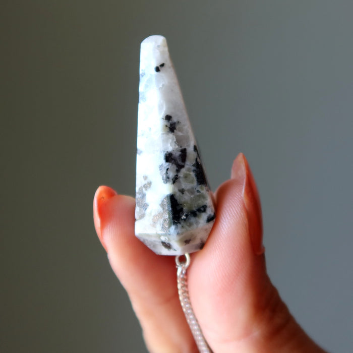 moonstone tourmaline pendulum