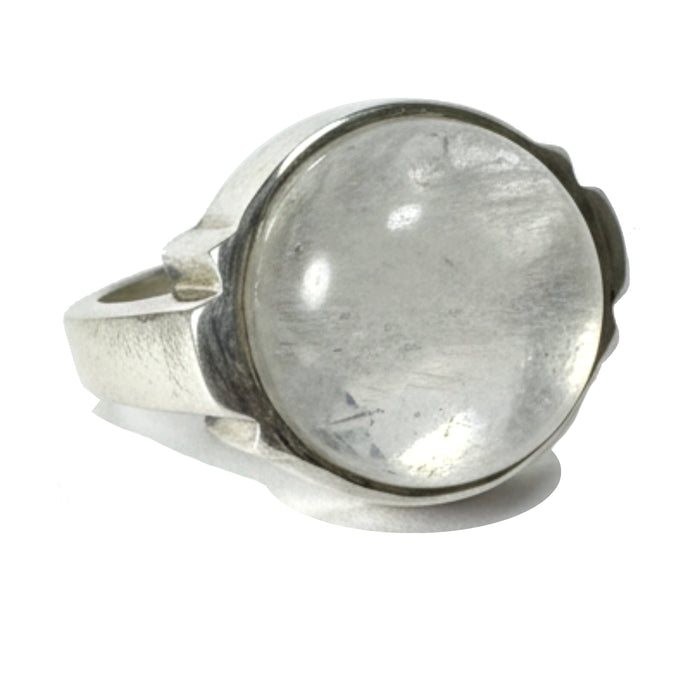 Rainbow Moonstone Ring Enchanted Sterling Silver Size 8