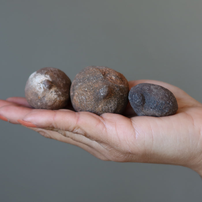 Moqui Marble Set 3 Money Bag Wealth Sack Shaman Stones