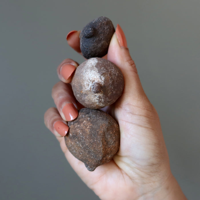 Moqui Marble Set 3 Money Bag Wealth Sack Shaman Stones