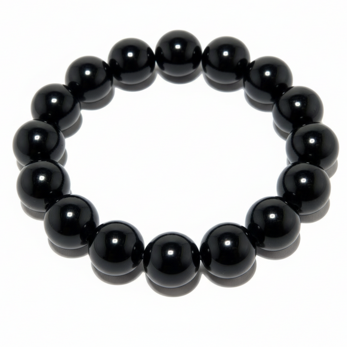 10mm black obsidian bracelet