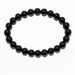 8mm black obsidian bracelet stretch beaded
