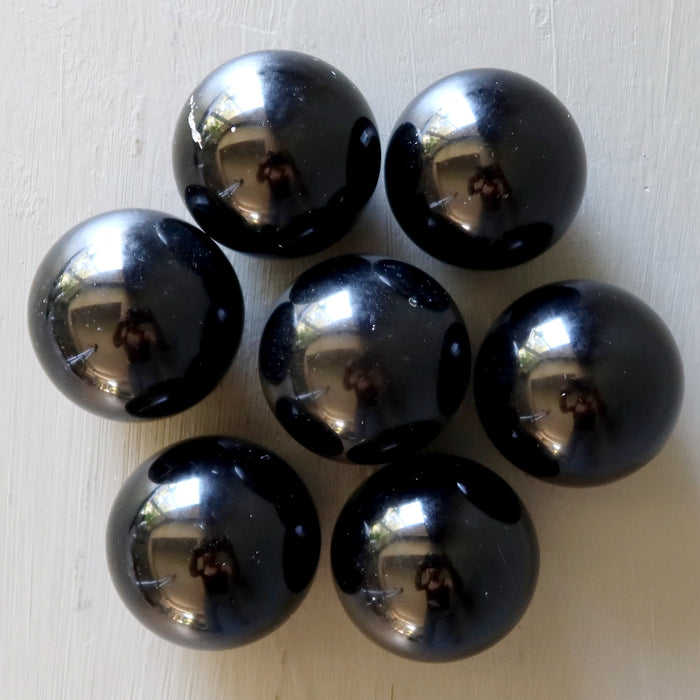 Black Obsidian Sphere Bundle of 7 Crystal Balls