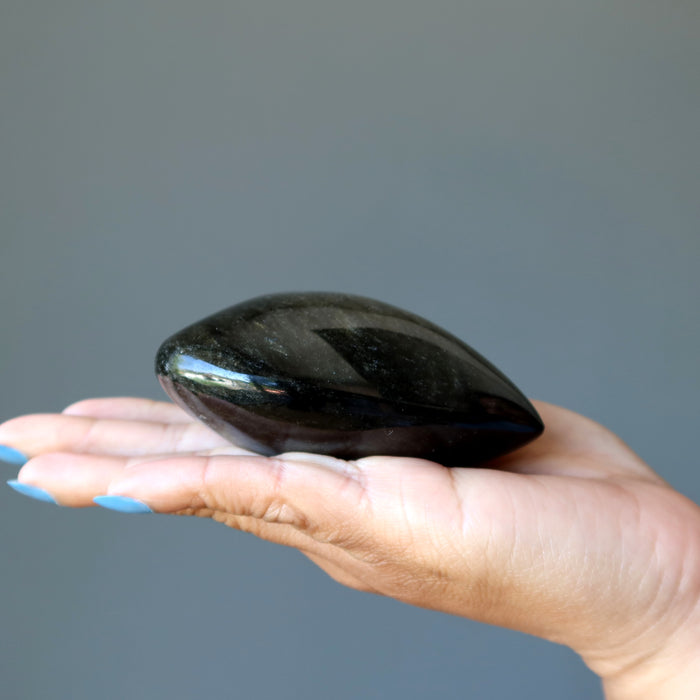 Gold Sheen Obsidian Heart Spark of Joy