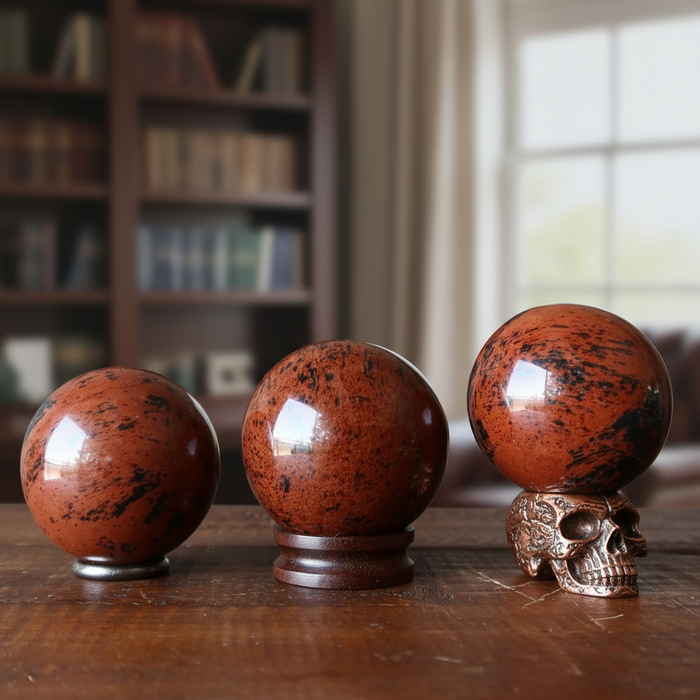 Mahogany Obsidian Sphere Elegant Gent Crystal Ball