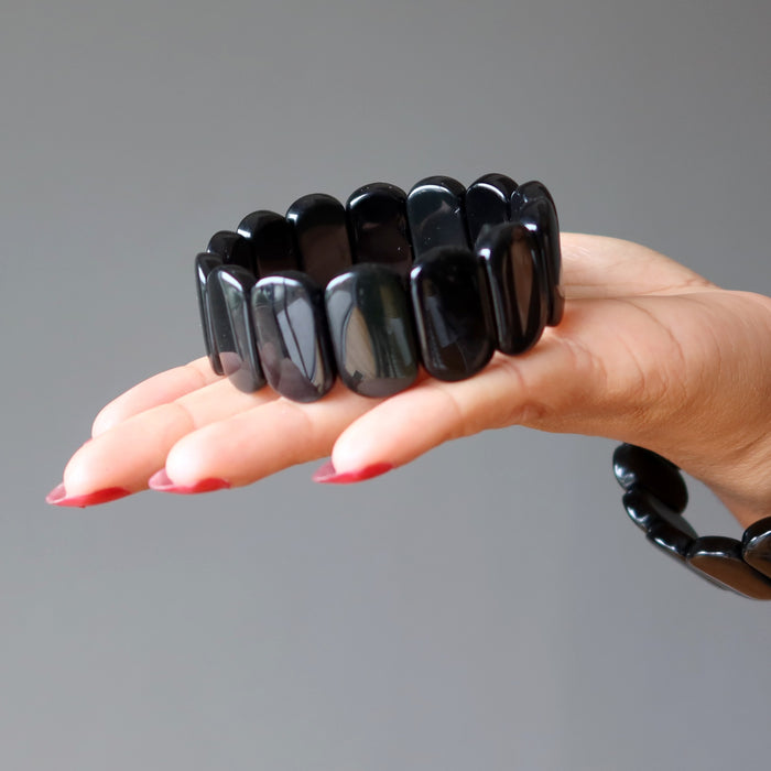 rainbow obsidian bracelet