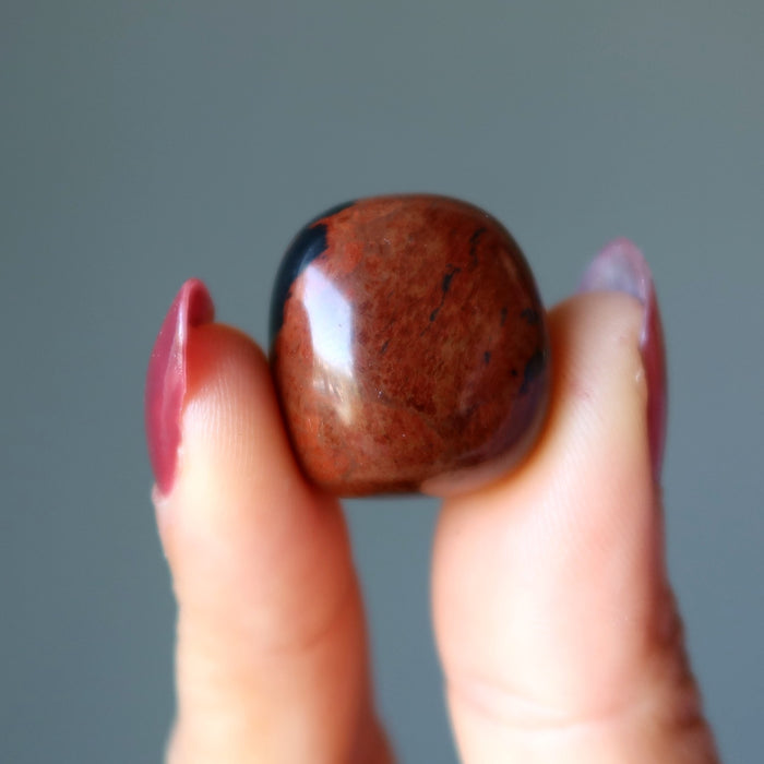 mahogany obsidian tumbled stone