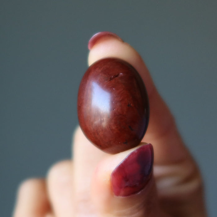 mahogany obsidian tumbled stone
