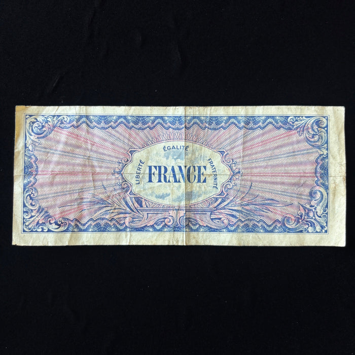 Vintage Banknote 1944 WWII France 50 Francs Allied Military Currency D-Day