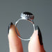 black onyx sterling silver ring