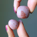 pink opal tumbled stones