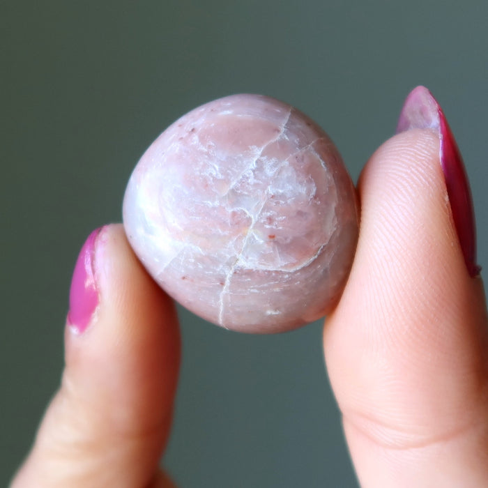 pink opal tumbled stone