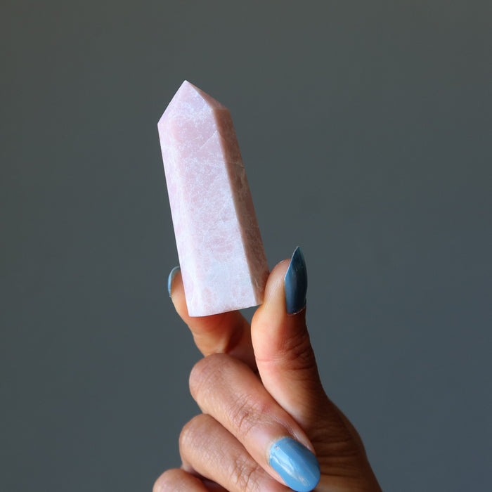 pink opal crystal tower wand