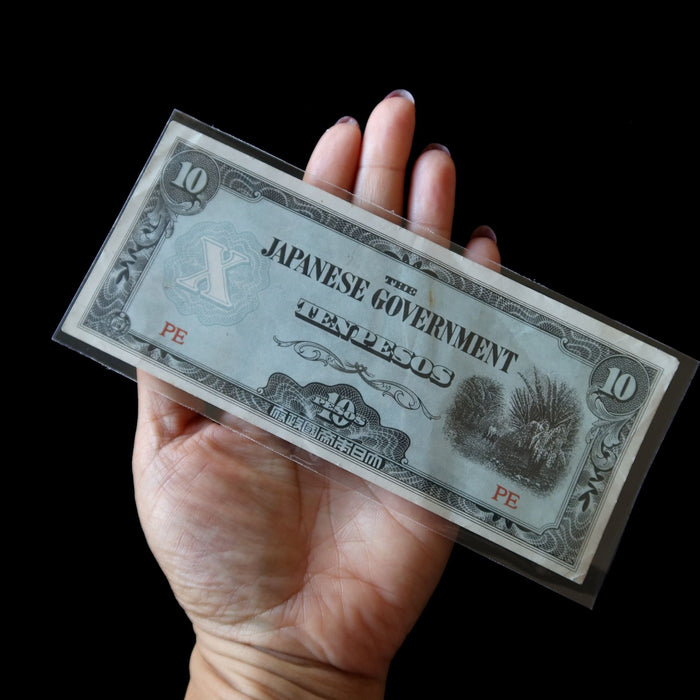 Vintage Banknote WWII Japan Occupation Philippines 10 Pesos Jim Note