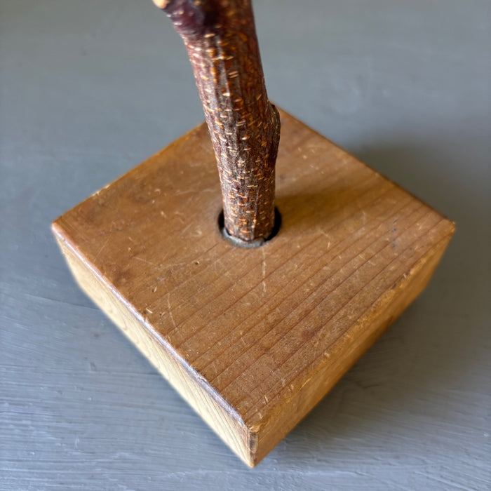 Rustic Wooden Jewelry Holder With Natural Branch Display Stand For Bracelets & Earrings