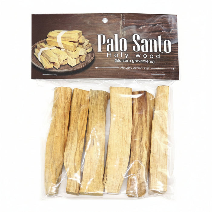 Palo Santo Set of 6 Fragrant Incense Wood Crystal Cleansing Sticks