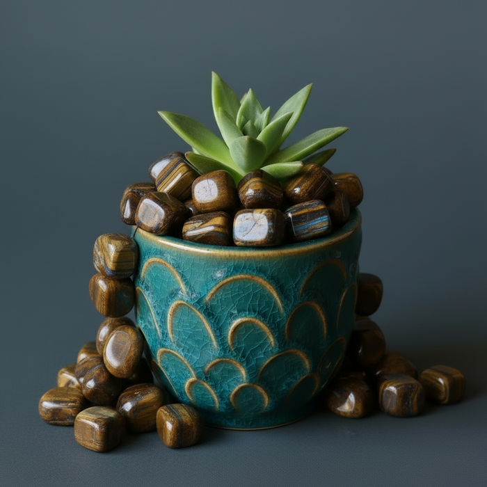 Pietersite Tumbled Stone Inner Transformation