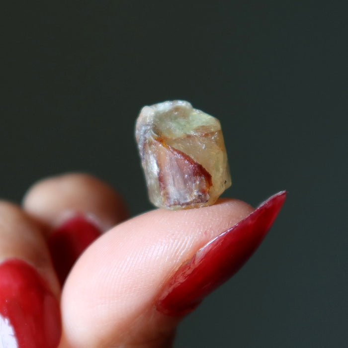 rough prehnite stone