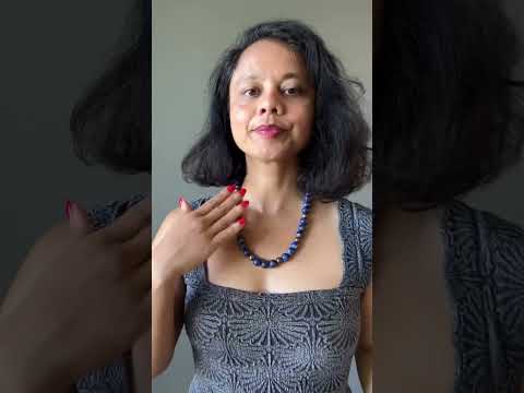 Lapis Necklace Forever Wise Blue Gem Antique Brass video