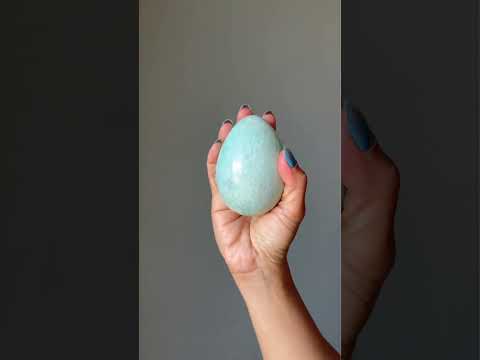 Amazonite Egg Glistening Sea Relaxation Stone video