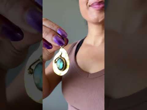 Labradorite Pendant Token of Tibet video