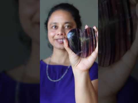 Fluorite Heart Your Love is an Honor Clear Purple Gem video